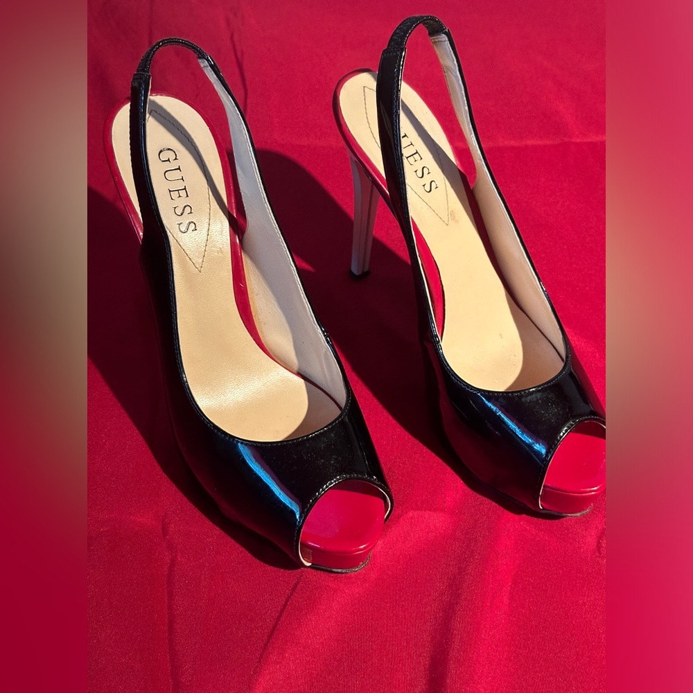🔥Guess Peep Toe Sling Back Sz 7.5